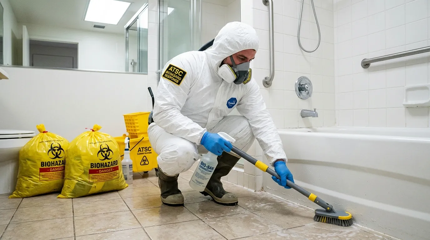 Decontamination equipment deployed for Blood Cleanup in North Arlington